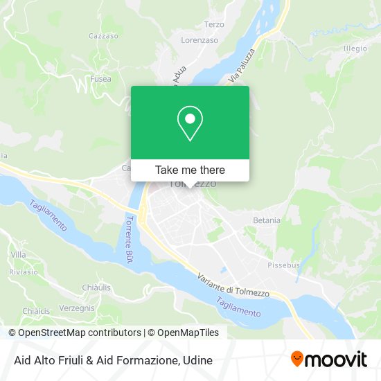 Aid Alto Friuli & Aid Formazione map