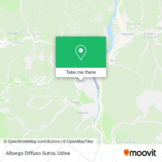 Albergo Diffuso Sutrio map