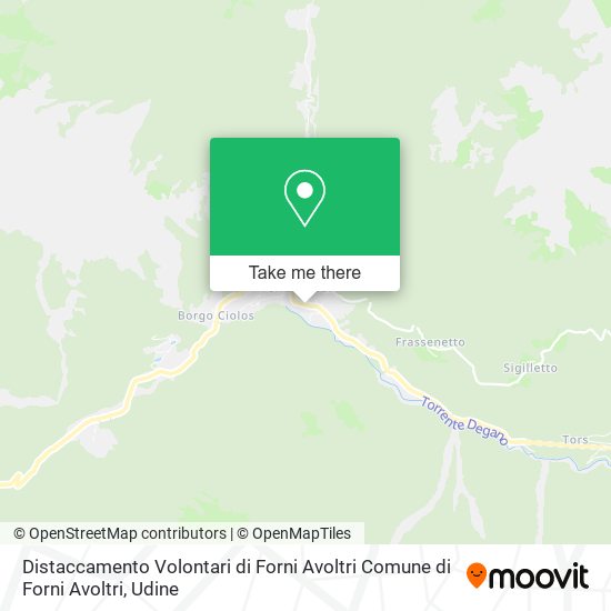 Distaccamento Volontari di Forni Avoltri Comune di Forni Avoltri map