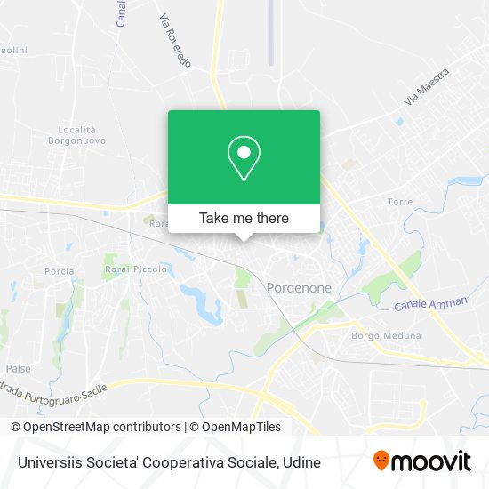 Universiis Societa' Cooperativa Sociale map