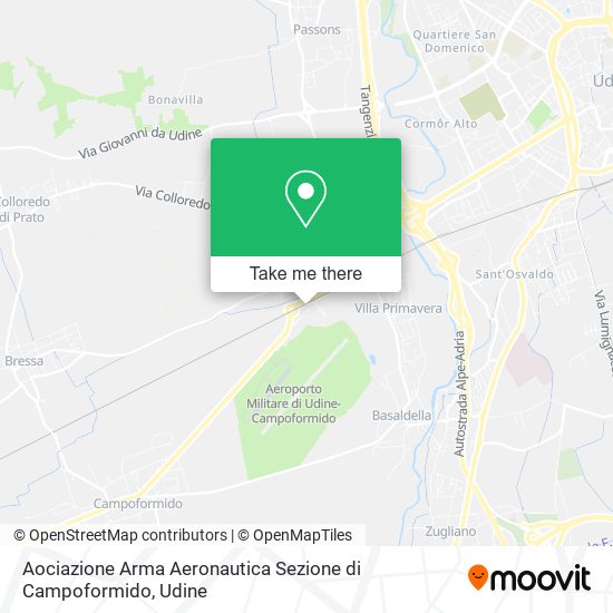 Aociazione Arma Aeronautica Sezione di Campoformido map