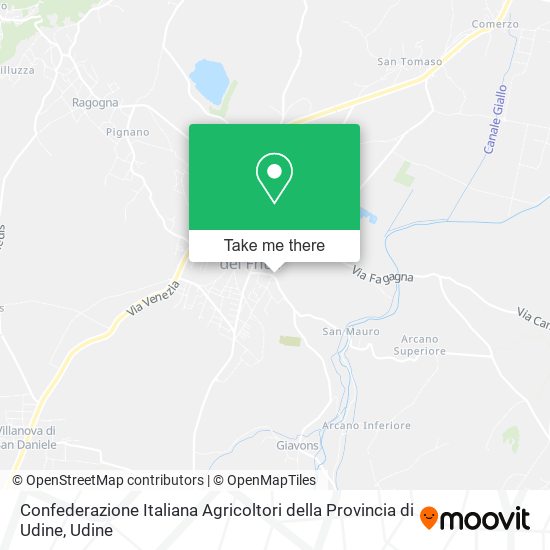 Confederazione Italiana Agricoltori della Provincia di Udine map