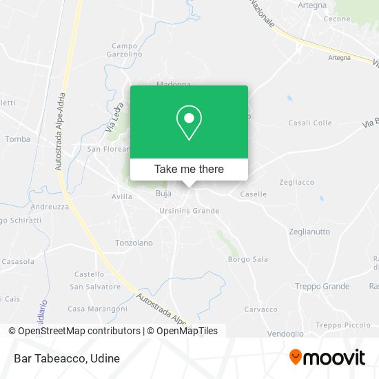 Bar Tabeacco map