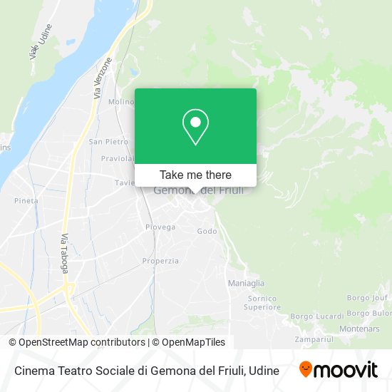 Cinema Teatro Sociale di Gemona del Friuli map