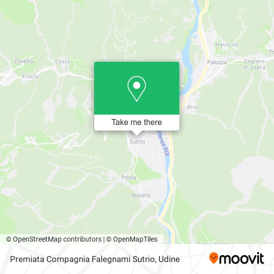 Premiata Compagnia Falegnami Sutrio map