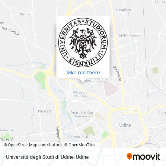 Università degli Studi di Udine map