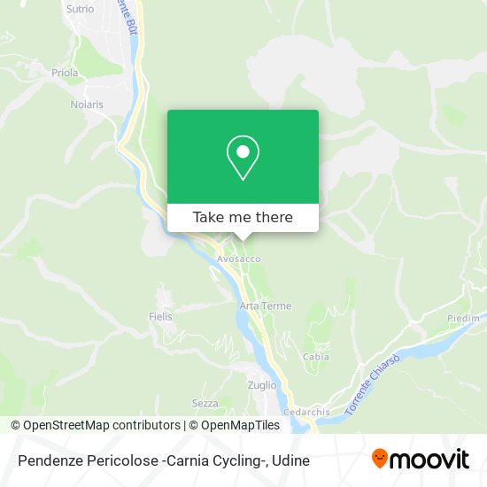 Pendenze Pericolose -Carnia Cycling- map