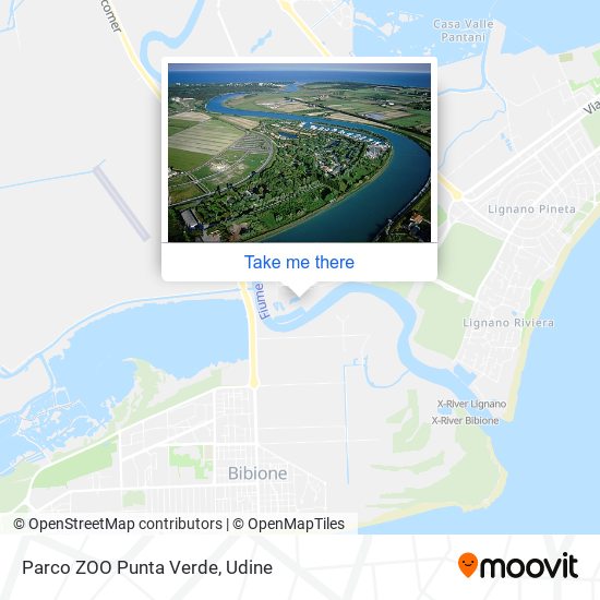 Parco ZOO Punta Verde map