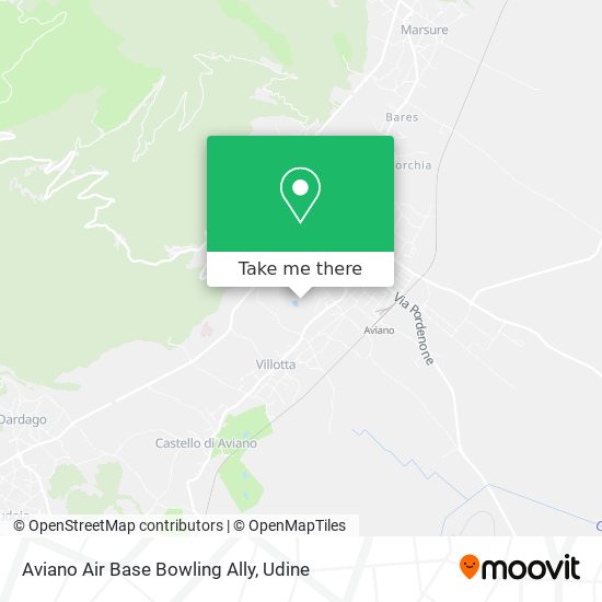 Aviano Air Base Bowling Ally map