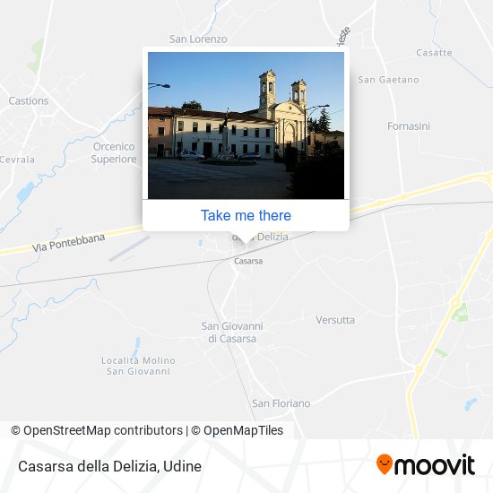 Casarsa della Delizia map