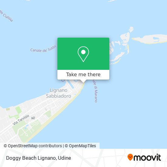 Doggy Beach Lignano map