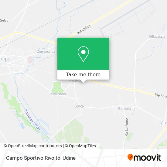 Campo Sportivo Rivolto map