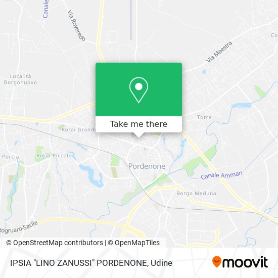 IPSIA "LINO ZANUSSI" PORDENONE map