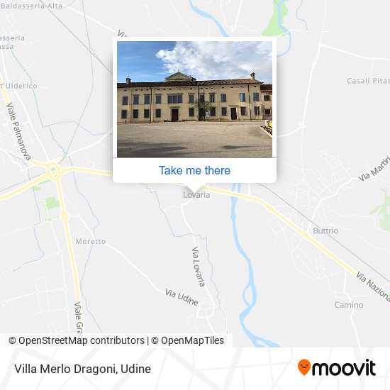 Villa Merlo Dragoni map