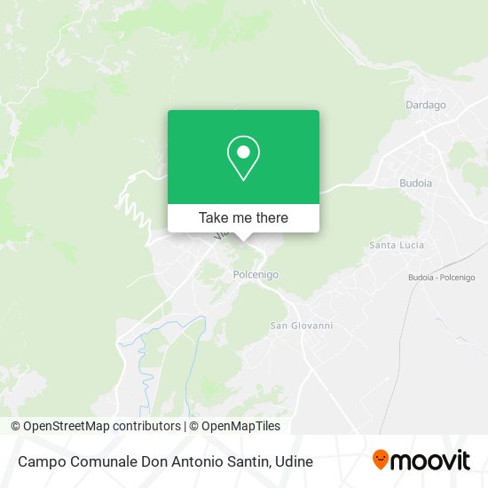 Campo Comunale Don Antonio Santin map