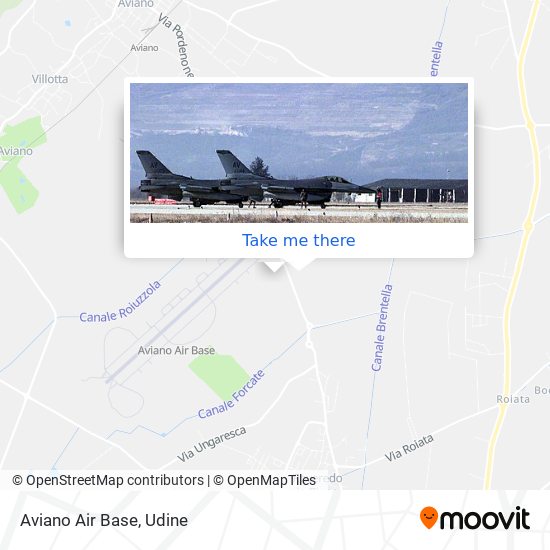 Aviano Air Base map