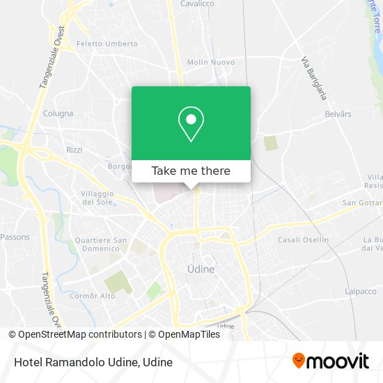 Hotel Ramandolo Udine map