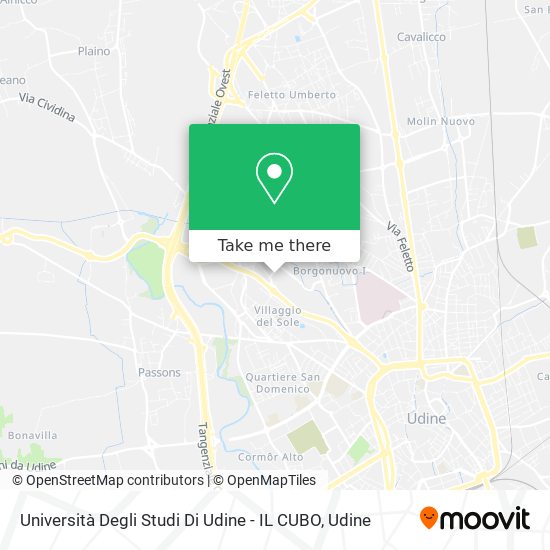 Università Degli Studi Di Udine - IL CUBO map