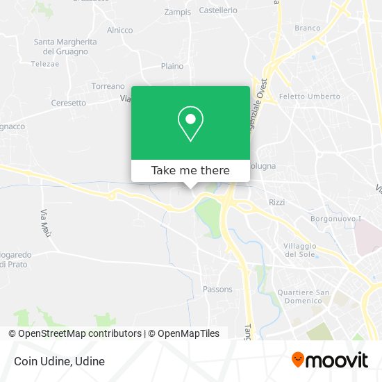 Coin Udine map