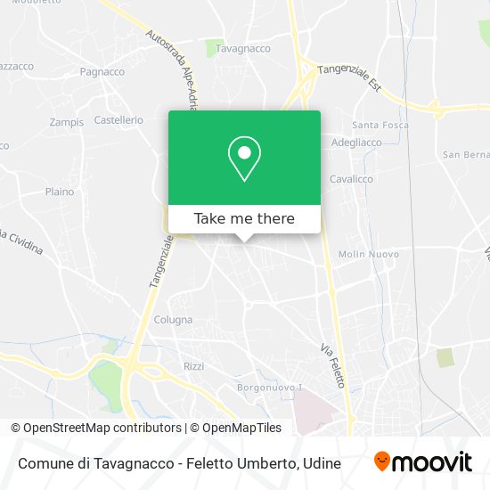 Comune di Tavagnacco - Feletto Umberto map