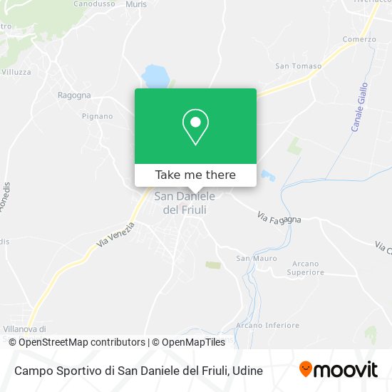 Campo Sportivo di San Daniele del Friuli map