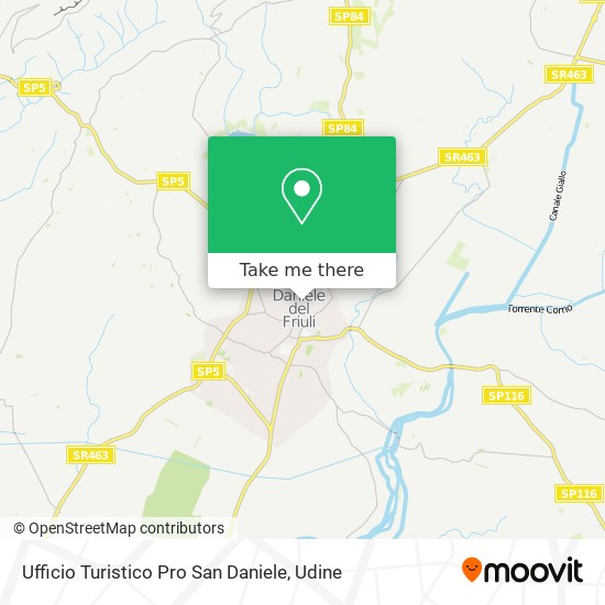 Ufficio Turistico Pro San Daniele map