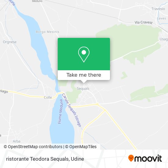 ristorante Teodora Sequals map