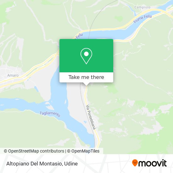 Altopiano Del Montasio map