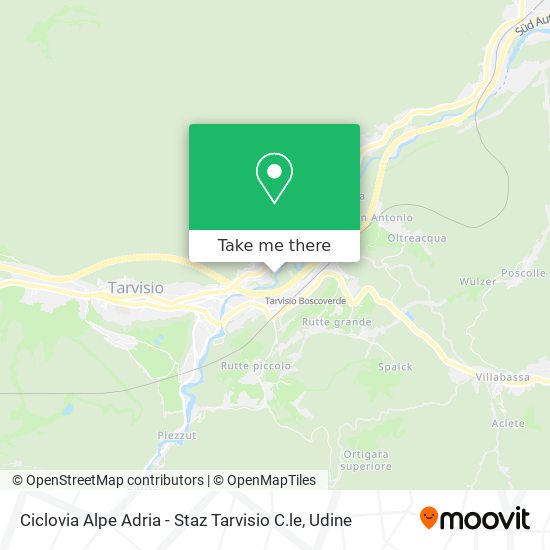 Ciclovia Alpe Adria - Staz Tarvisio C.le map