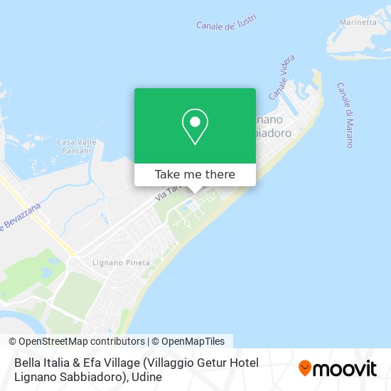 Bella Italia & Efa Village (Villaggio Getur Hotel Lignano Sabbiadoro) map