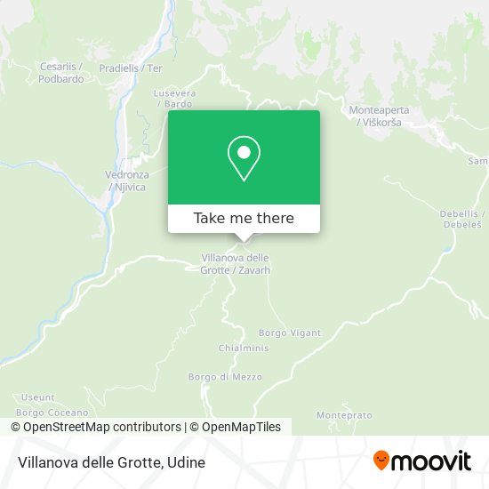 Villanova delle Grotte map