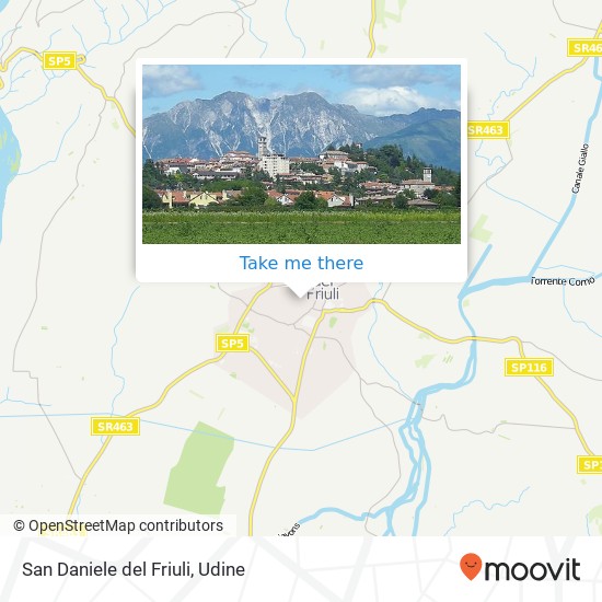 San Daniele del Friuli map