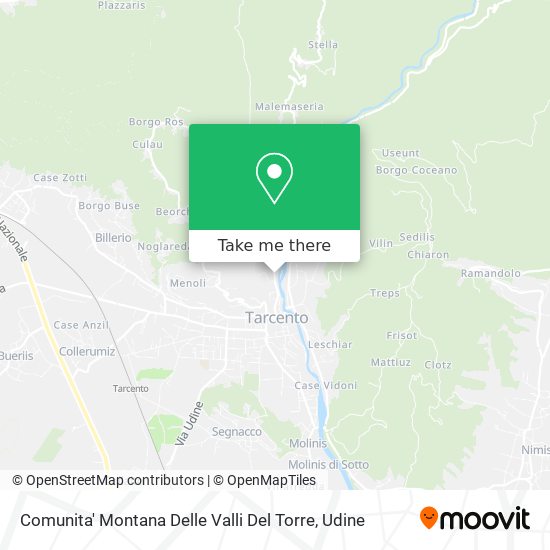 Comunita' Montana Delle Valli Del Torre map