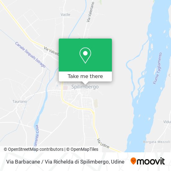 Via Barbacane / Via Richelda di Spilimbergo map