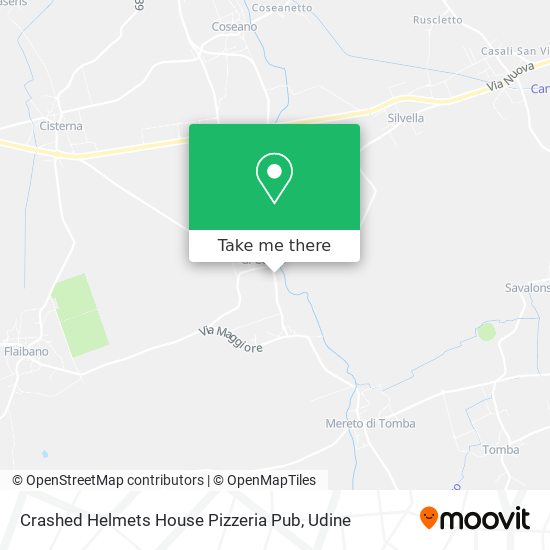 Crashed Helmets House Pizzeria Pub map