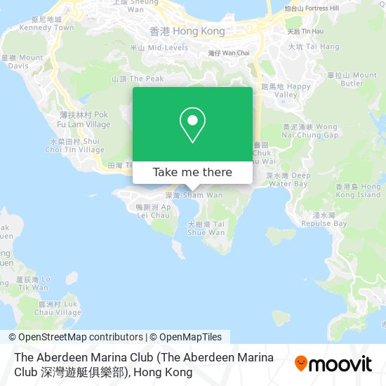 The Aberdeen Marina Club map