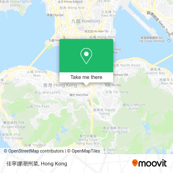 佳寧娜潮州菜地圖