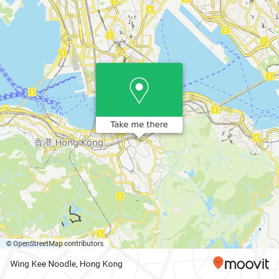 Wing Kee Noodle map