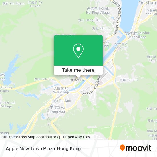 Apple New Town Plaza map