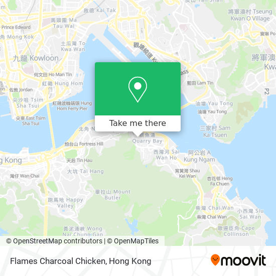 Flames Charcoal Chicken地圖