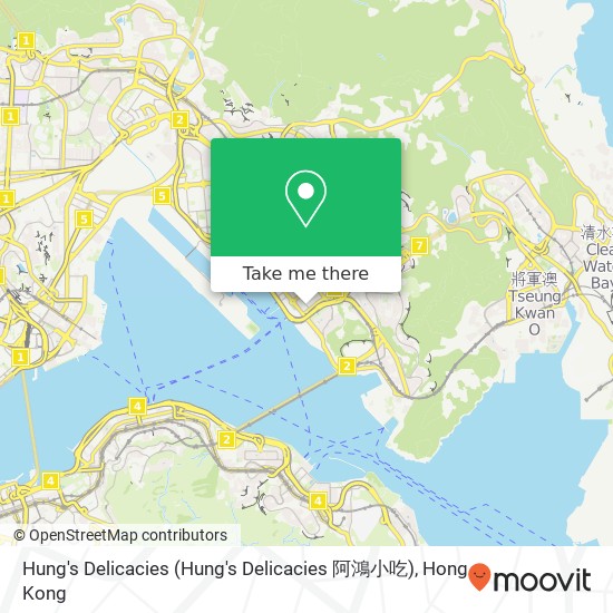 Hung's Delicacies map