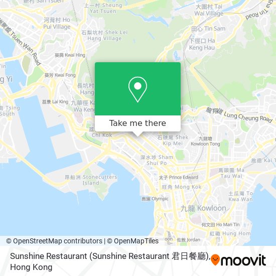 Sunshine Restaurant (Sunshine Restaurant 君日餐廳) map