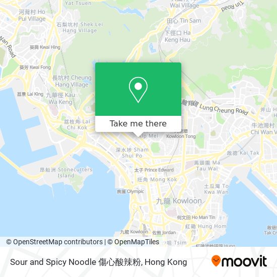 Sour and Spicy Noodle 傷心酸辣粉 map