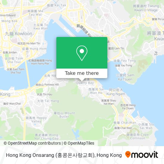 Hong Kong Onsarang (홍콩온사랑교회) map
