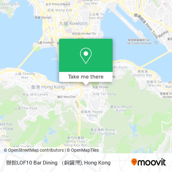 辦館LOF10 Bar Dining （銅鑼灣) map