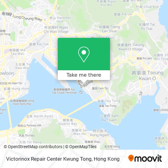 Victorinox Repair Center Kwung Tong map