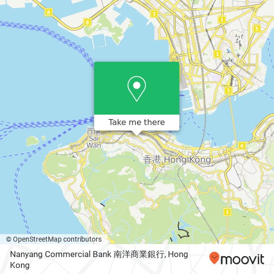 Nanyang Commercial Bank 南洋商業銀行地圖
