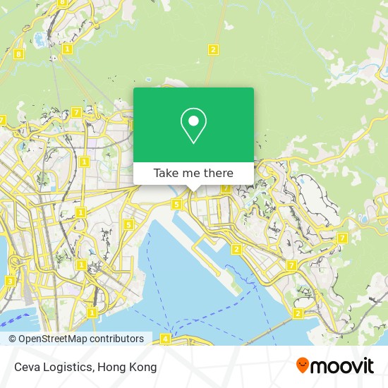 Ceva Logistics map