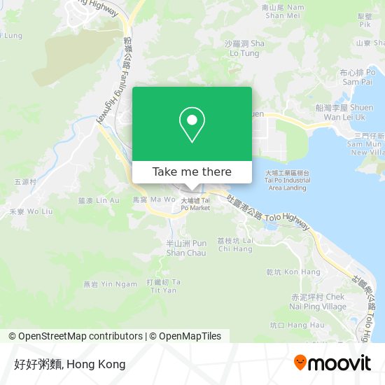 好好粥麵 map