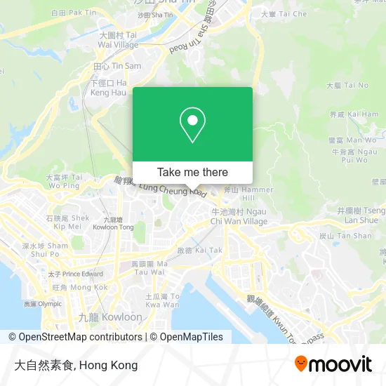 大自然素食地圖